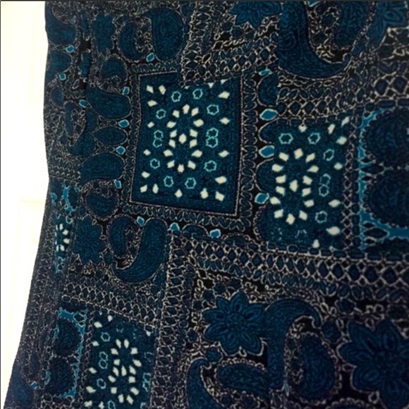 Forever 21 Blue Paisley Strapless Dress size Small - Picture 2 of 5